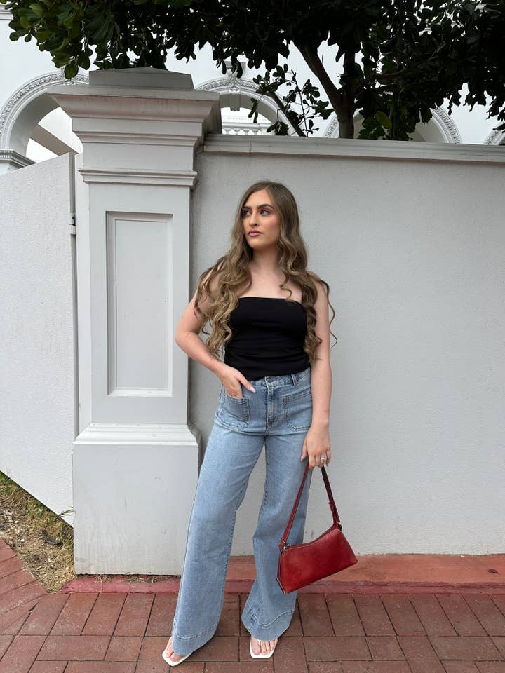 Two Fold – Engroshandel Jeans - Dame – Eden Jean – Blå Denim1