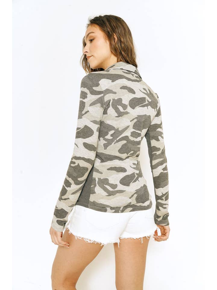 Mystree - Wholesale Button Down Shirt - Women's - 20152 Camo Print Shirt7