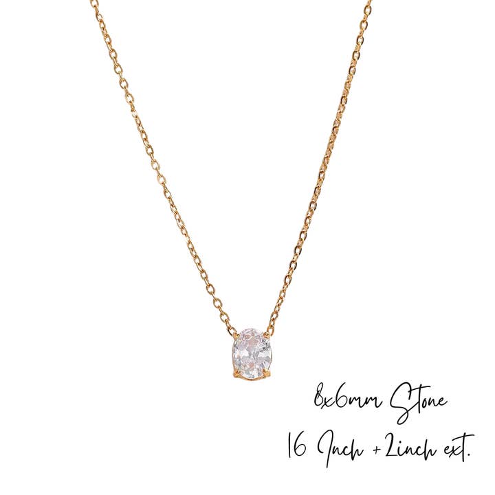 CZ Diamond Drop Necklace ~ Deep South Originals for wholesale by Deep South Originals Inc.
