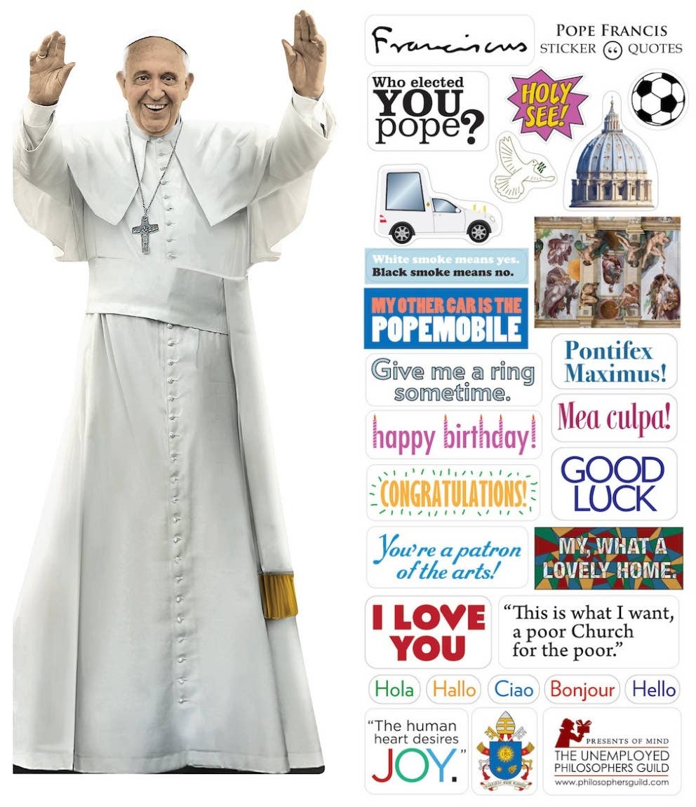 Unemployed Philosophers Guild - Wholesale Everyday Greeting Card - Pope Francis Card0