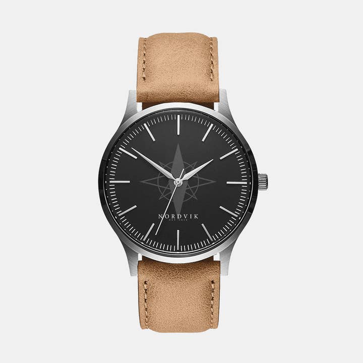 Silber - Schwarz für den Großhandel von Nordvik Watches