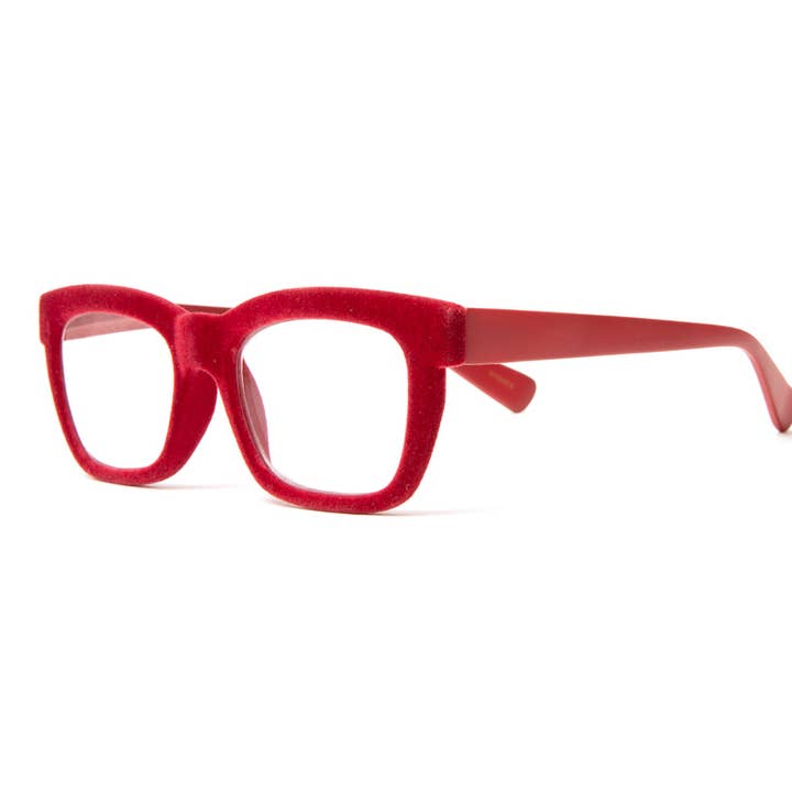 Dubai Red Velvet Unisex Reading Glasses for wholesale by eyejets