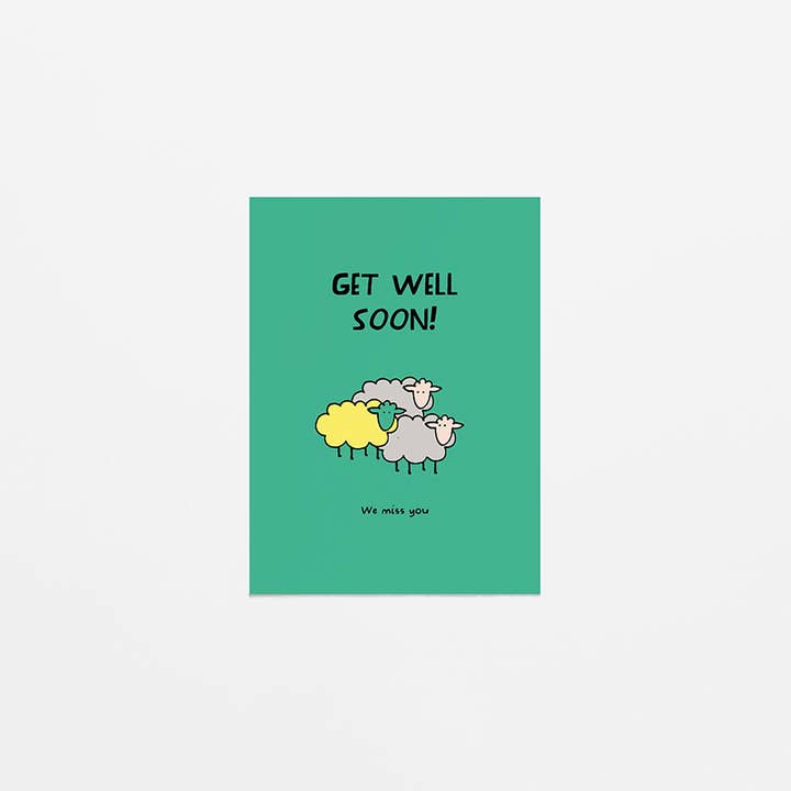 greeting card - Sick sheep for wholesale by Van Kira