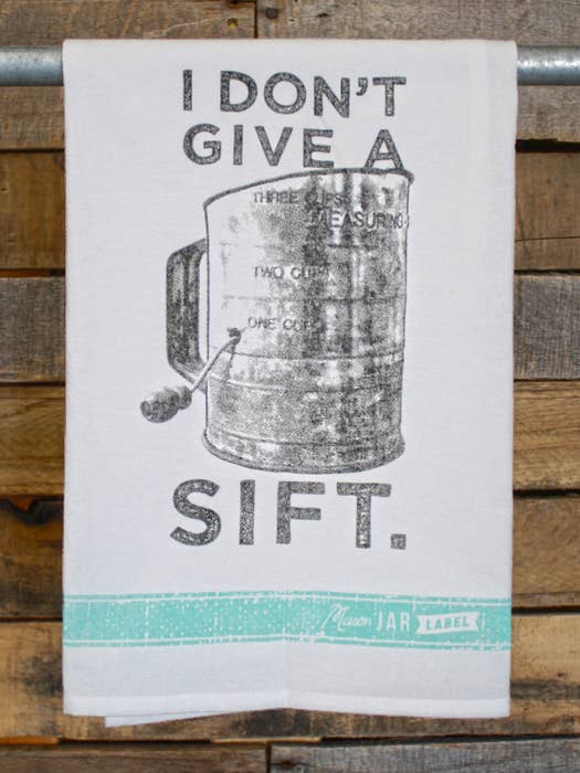 !Tea Towels I Don't Give a Sift for wholesale by Mason Jar Label