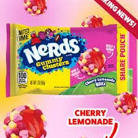 Nerds Gummy Clusters Cherry Lemonade Blitz 3 oz Share 12 ct for wholesale by Long Island Candy Factory
