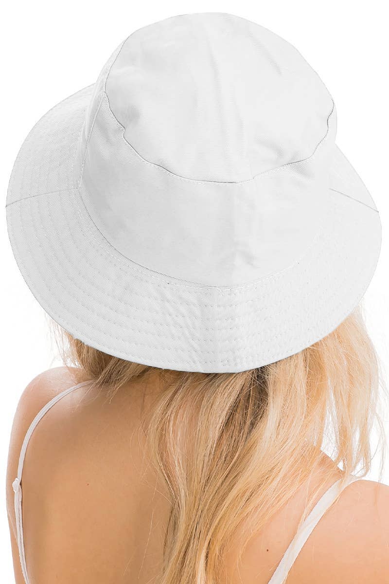 Cap Zone - Vente Bob – unisexe - Chapeau seau en coton uni réversible à fond noir26