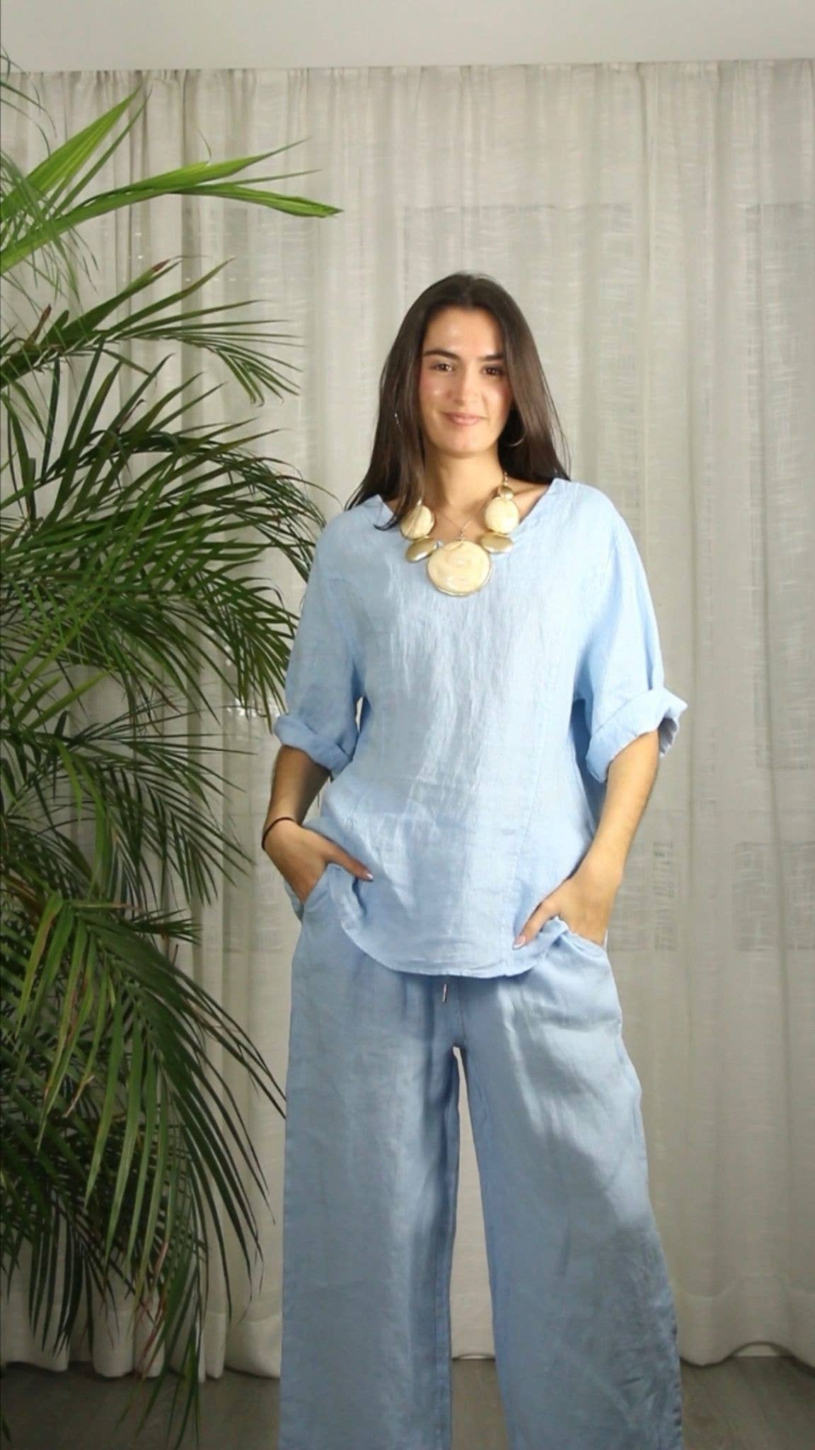 Linen & More - Wholesale Blouse - Women's - REF 822092 BLOUSE LINEN 100%3