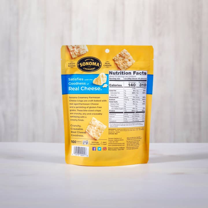 Sonoma Creamery - Wholesale Crackers - Sonoma Creamery Cheese Crisps - Parmesan1