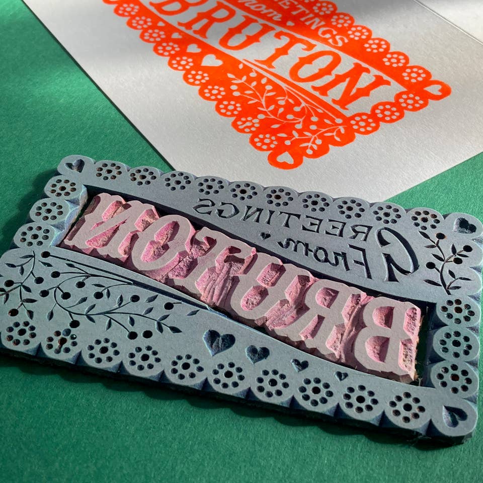 Pressed and Folded - Wholesale Everyday Greeting Card - Greetings From... YOUR TOWN! Card2