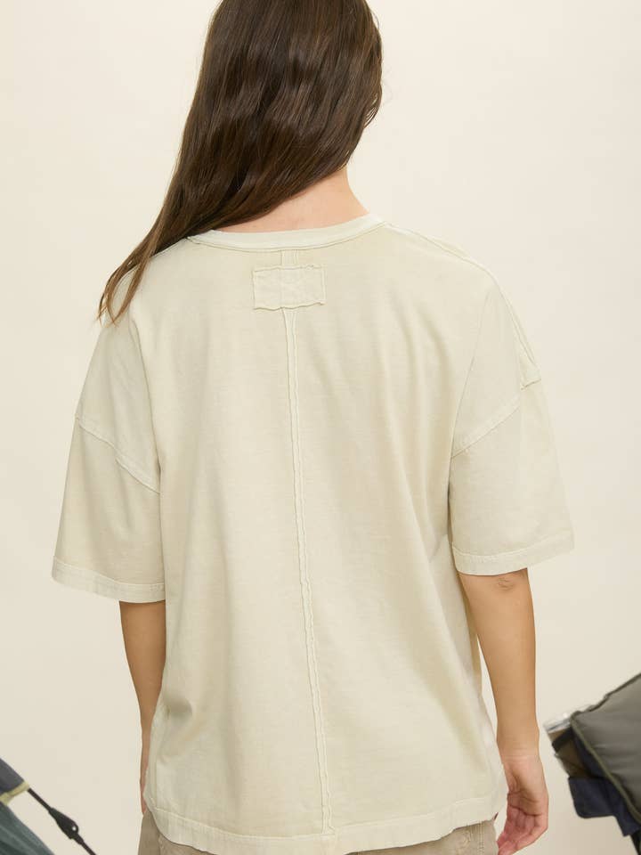 Blu Pepper - Vendita all'ingrosso Top in maglia - Donna - MAGLIETTA A MANICHE CORTE IN MAGLIA RILASSATA RODEO WESTERN1