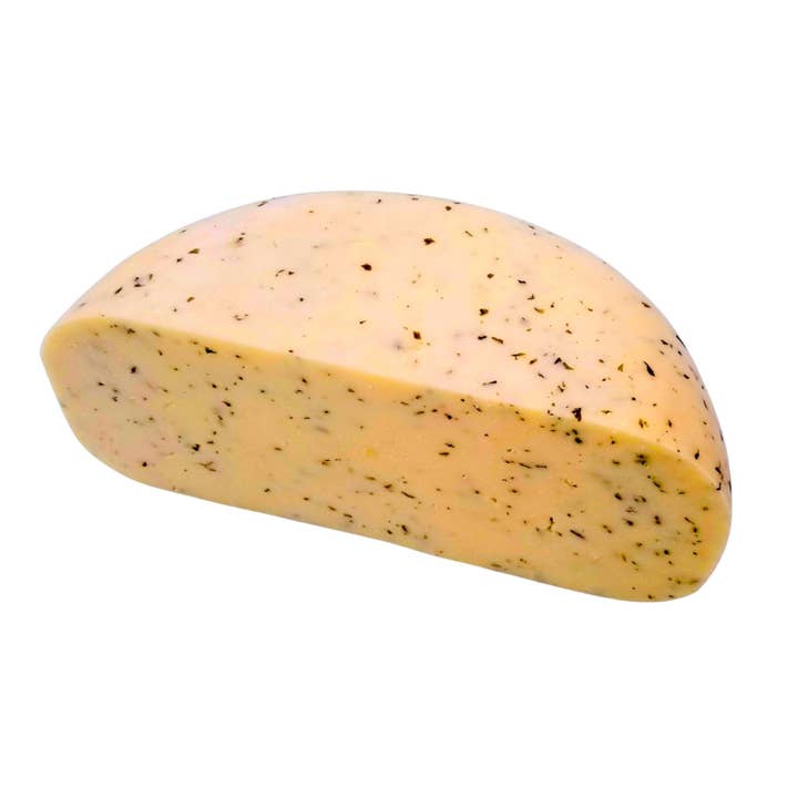 Herb Gouda Cheese Half Wheel for wholesale by Eichtens Cheese