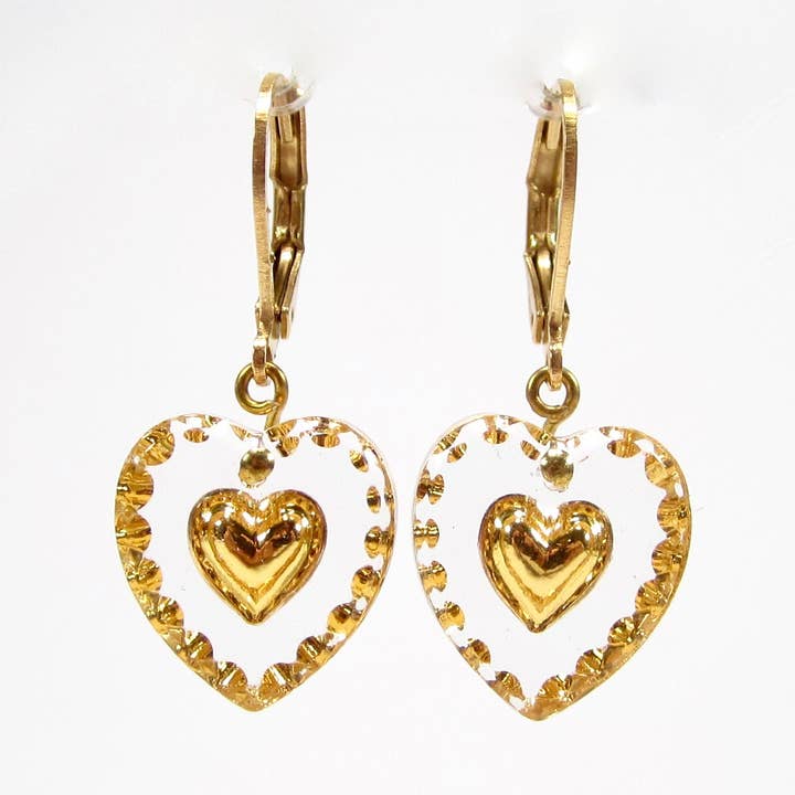 Positive Vibes Oorbellen Van Goud En Glasstenen voor wholesale door SoHo Schmuckmanufaktur