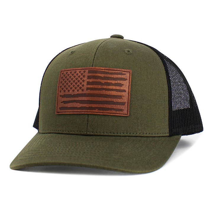 Sensibling Corp. - Wholesale Trucker Hat - Unisex - American USA Flag Patch Pointed Mesh Back Trucker Hat7
