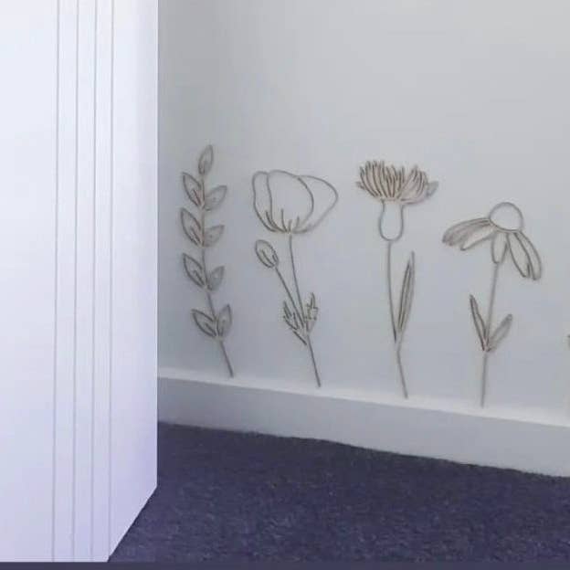 Wildflowers Wall Decals for wholesale by Timber Tinkers