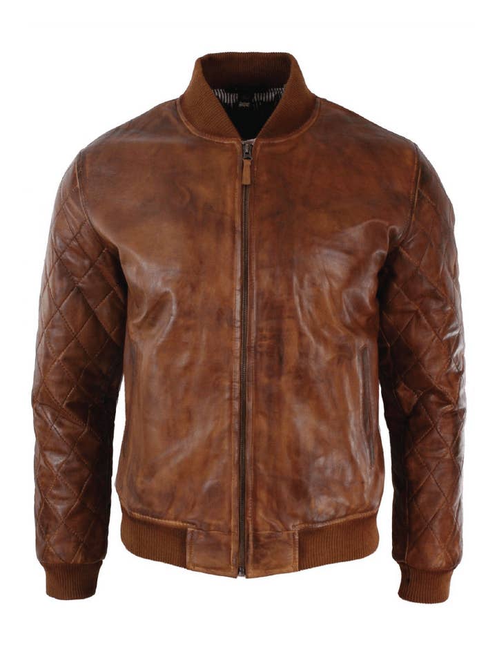 AV-4010 Aviator Attitude Leather Jacket for Men AV/4010 for wholesale by Fazons