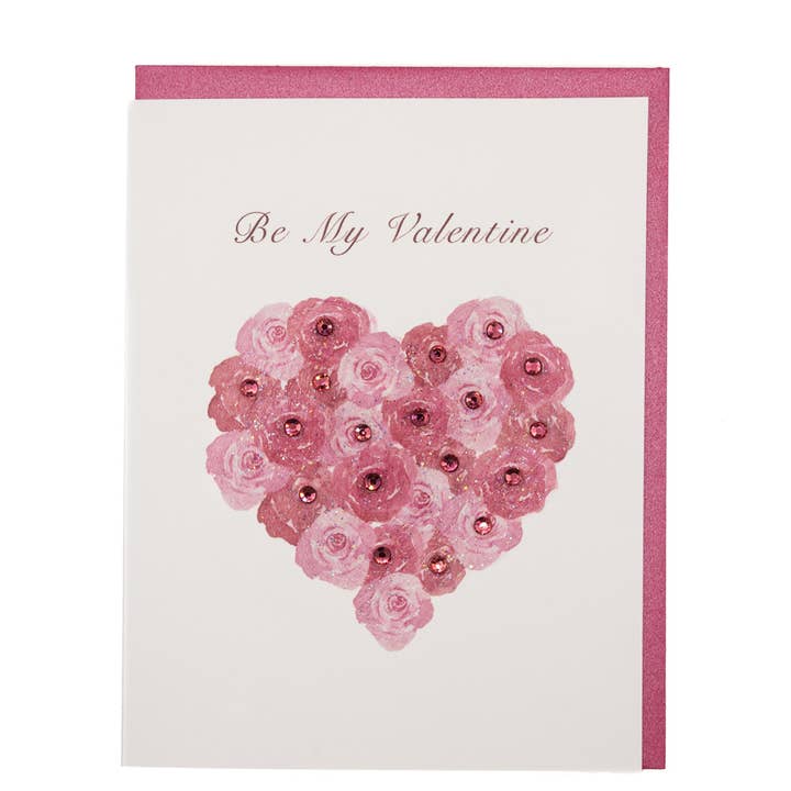 Lavender Vines - Vendita all'ingrosso Biglietti per San Valentino - Biglietto di San Valentino "Cuore di Rose"