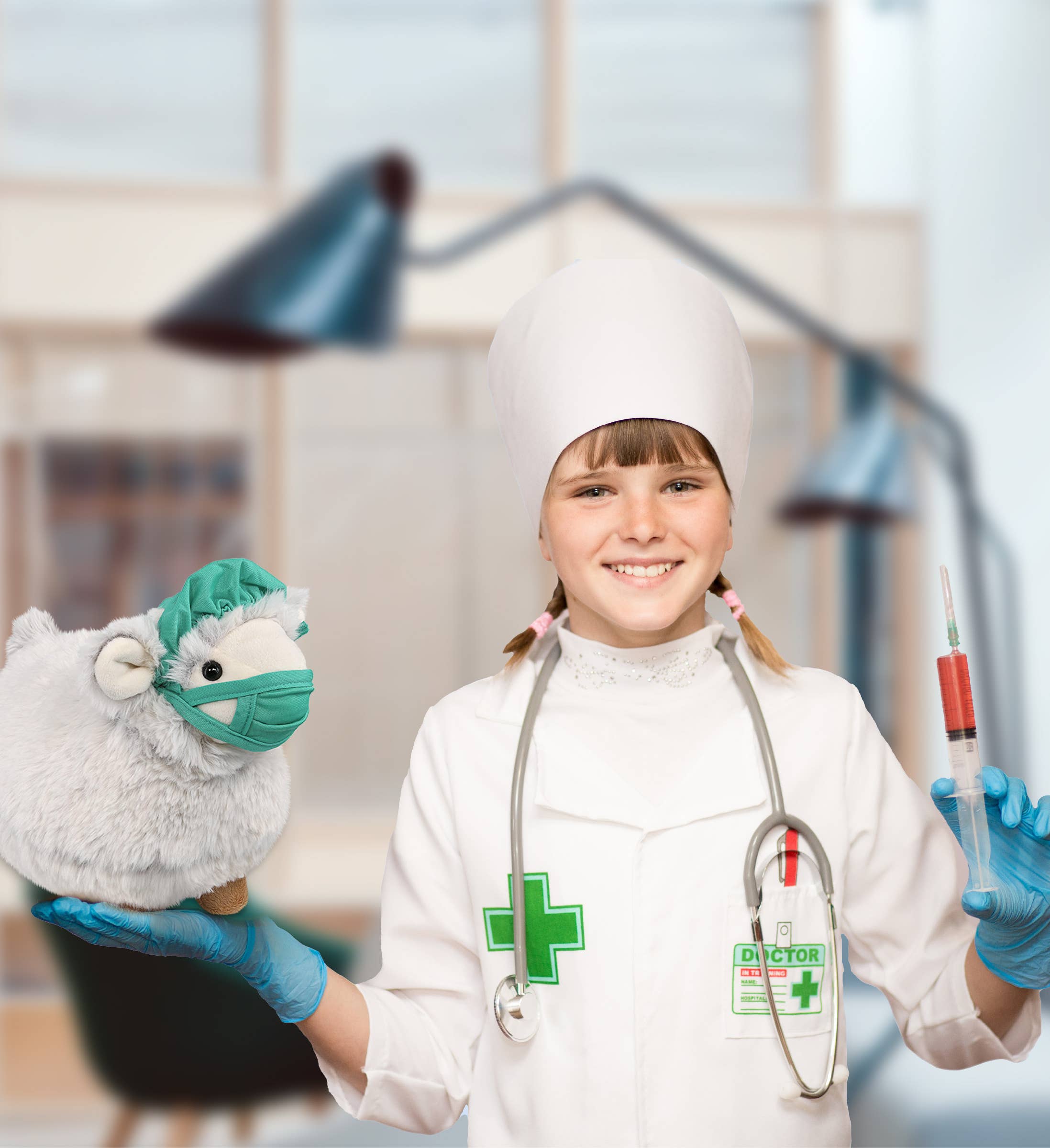 Cota Global - Vendita all'ingrosso Peluche - Bambini e neonati - Dottore di Peluche - Peluche Super Morbido - Pecora4