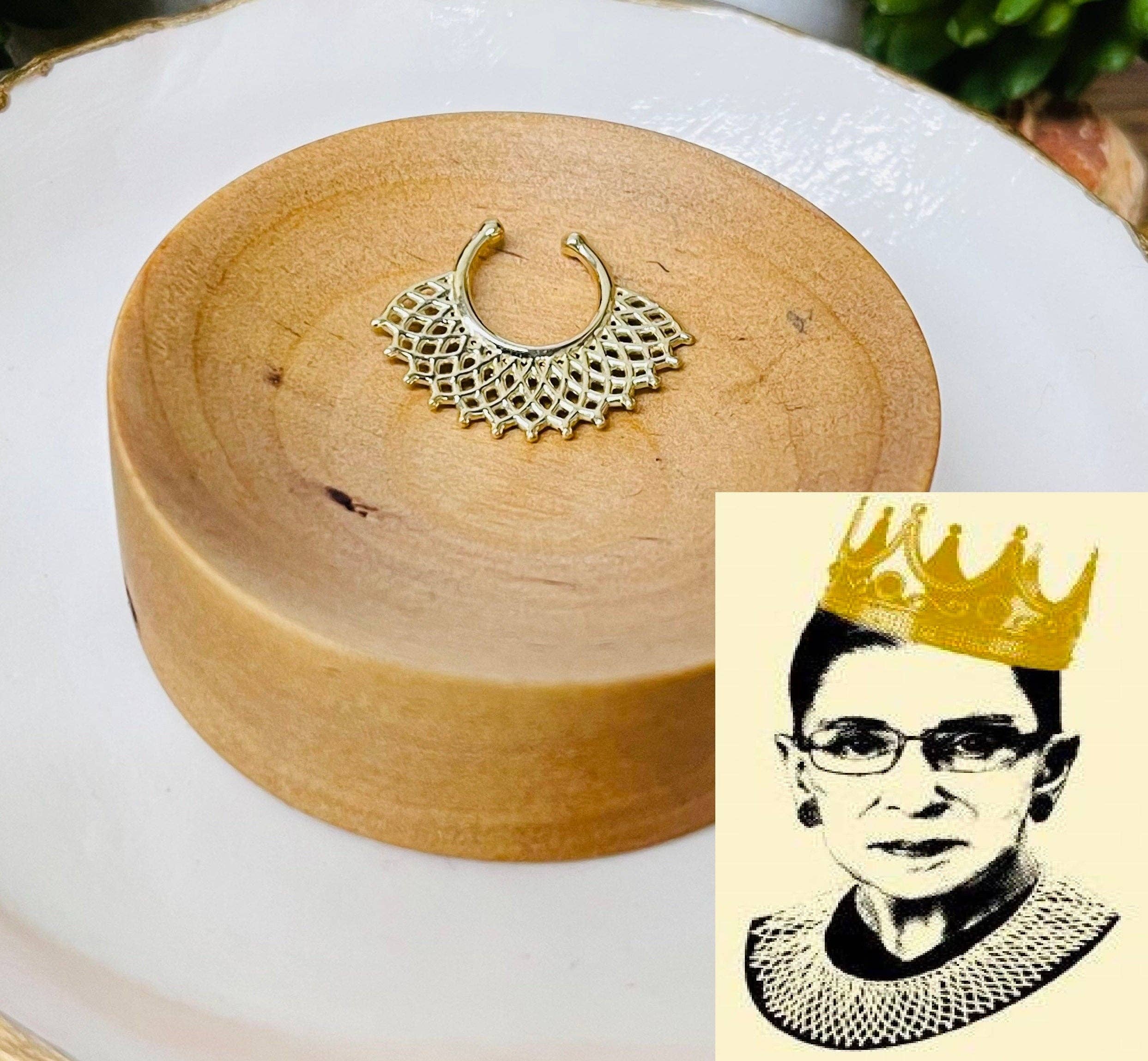 Zahav Jewelry – Brincos de argola por atacado – Ouro maciço 14kt | RBG - Design de gola esque | Ouro maciço | Piercing Daith | Aro de septo | Aros para o nariz | Joias de Moda Septum Clicker I2