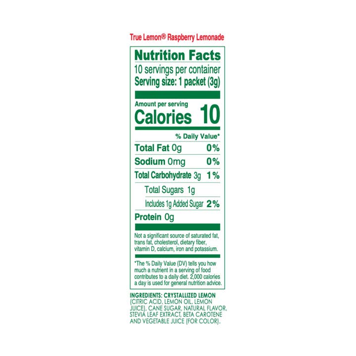 True Citrus - Vendita all'ingrosso Preparati per bevande - Limonata al lampone True Lemon1