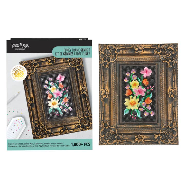 Kit d'art de gemmes Funky Frame BR Fleurs pour la vente par Momenta