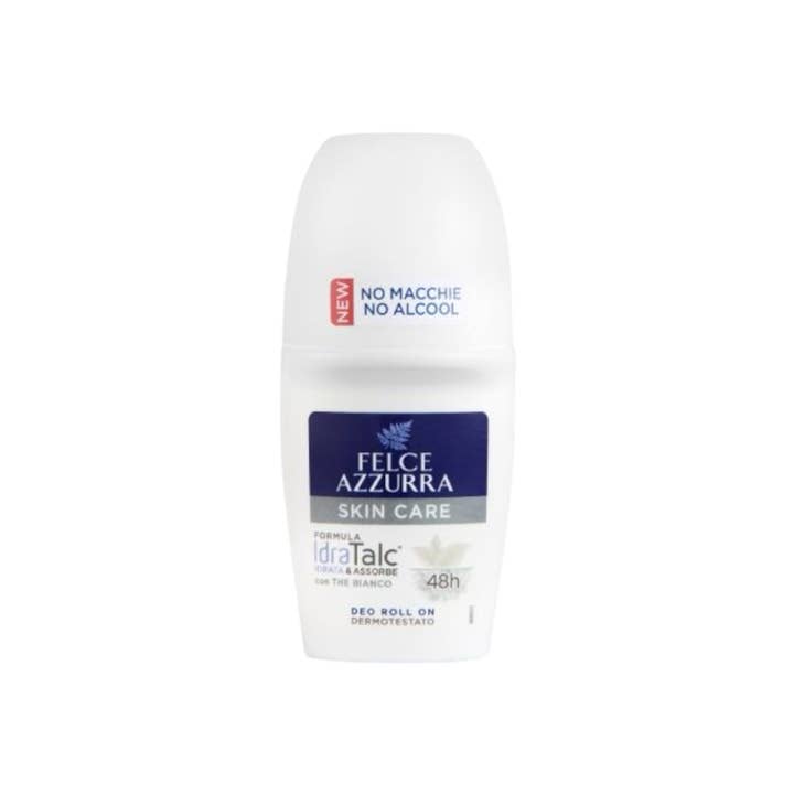 Made in eatalia - Venta al por mayor Desodorante - Unisex - Felce Azzurra Idra Talco - Desodorante Roll On Cuidado de la Piel Italiano 50ml