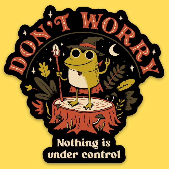 'Don't Worry' Sticker for wholesale by Wicked Clothes