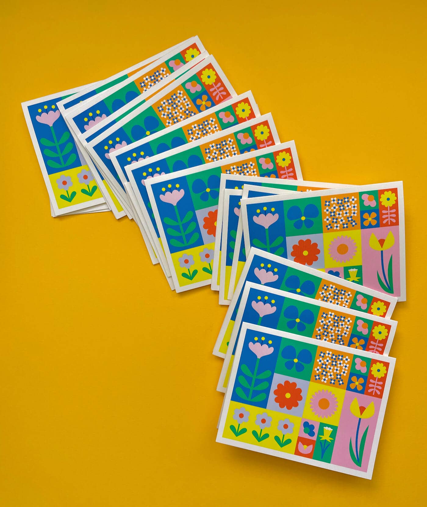 My Darlin' - Wholesale Everyday Greeting Card - Flowerblock • Colorblock Minimal Graphic Flower Blank Card1