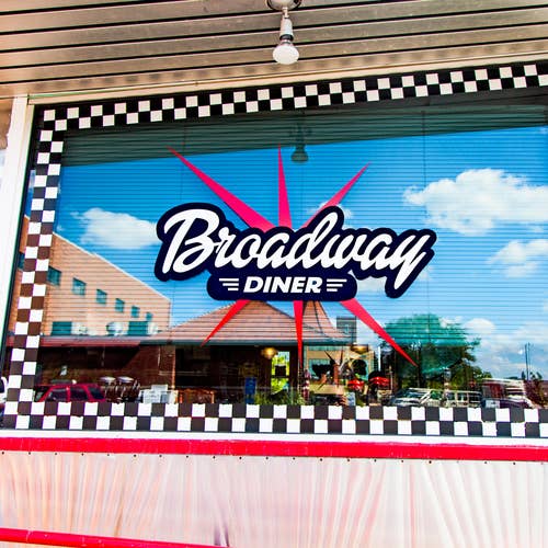 Broadway Diner Coaster for wholesale by South Austin Gallery
