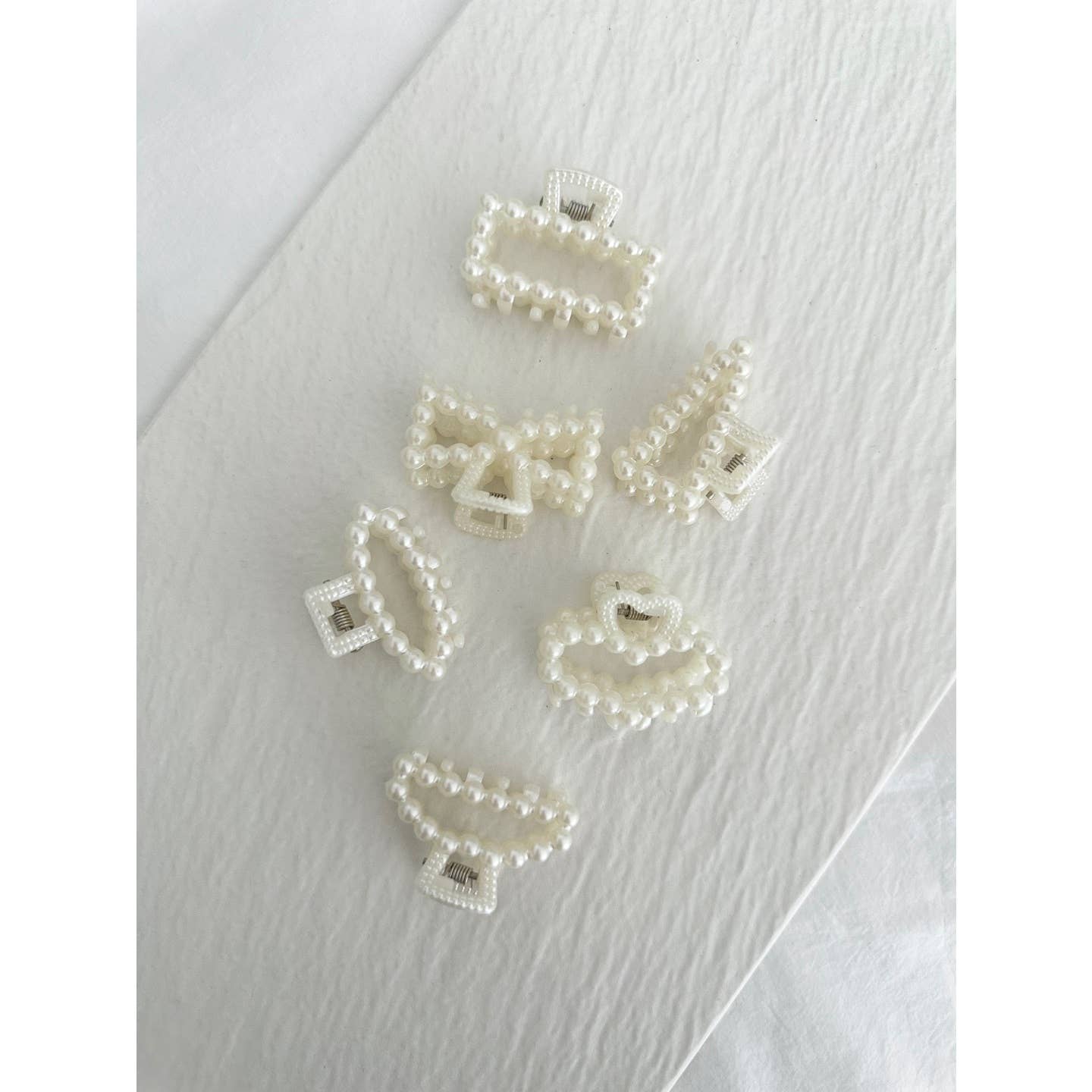 Assorted Graceful Pearl-Embellished Hair Claw (DARCY) for wholesale on Faire0