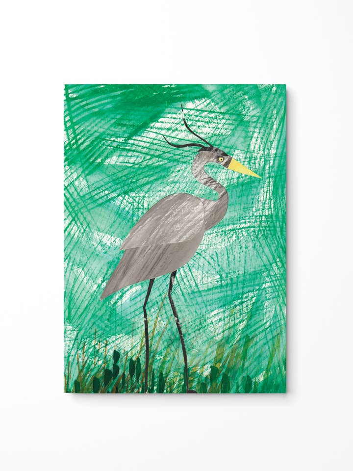 Heron Notebook for wholesale by Siobhan Watt