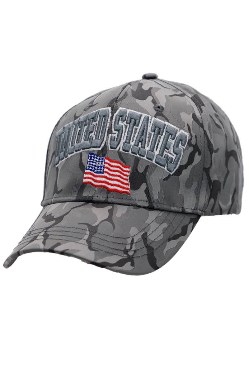 Cap Zone – Engroshandel Baseballkasket - Unisex – USA Arc Logo Camo Poly Baseball Cap5