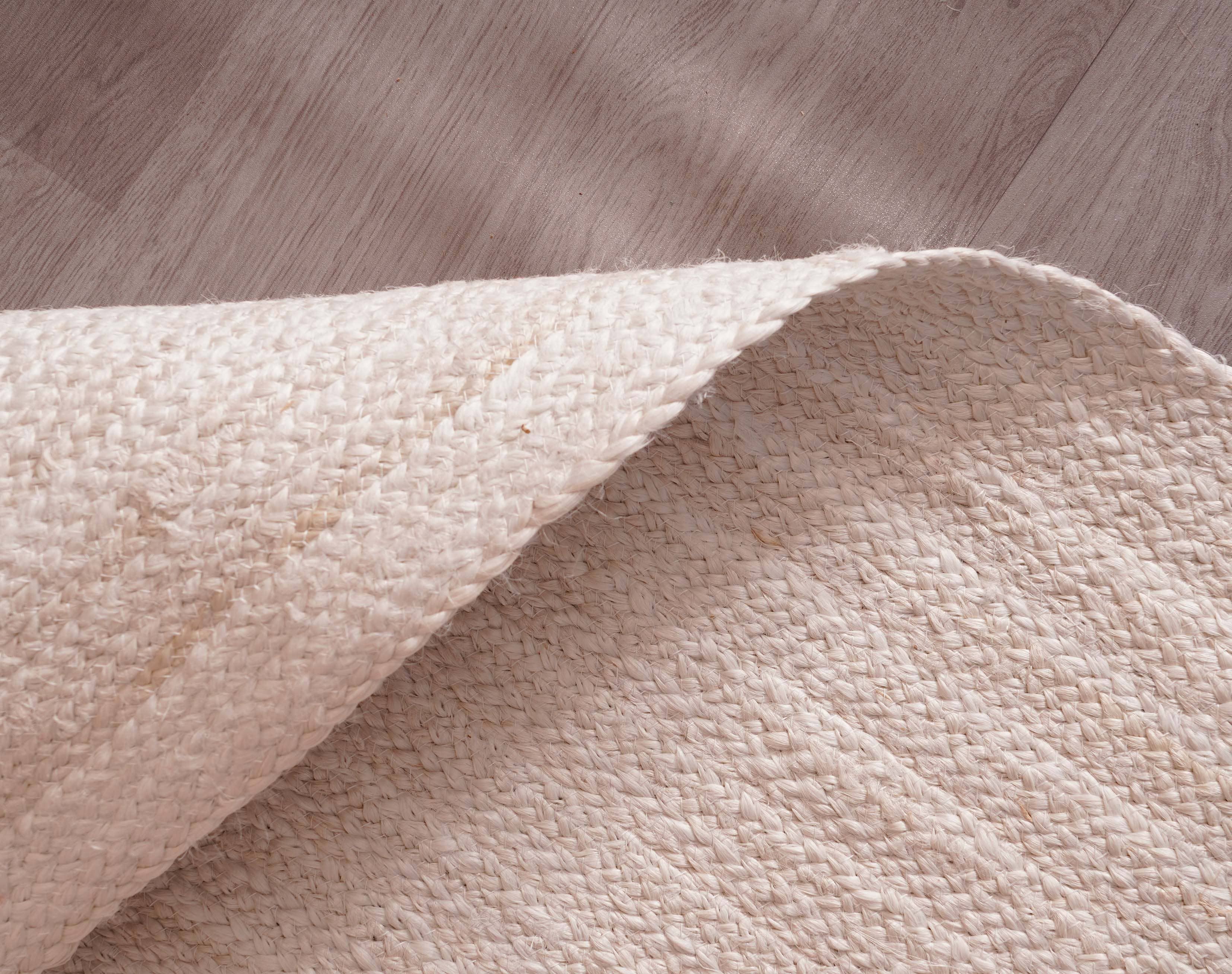 Chouhan Rugs – wholesale Area rug – Hand Braided Off White Jute Runner Rug Vintage Large Runner6