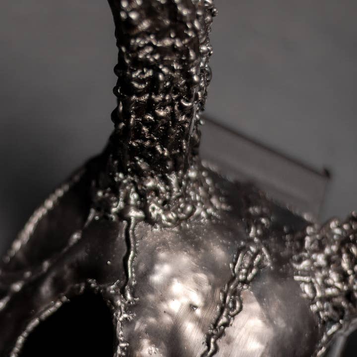 Metal Relic - Wholesale Wall Accent - "The End" 8 Point Deer Buck Skull Wall Sculpture13