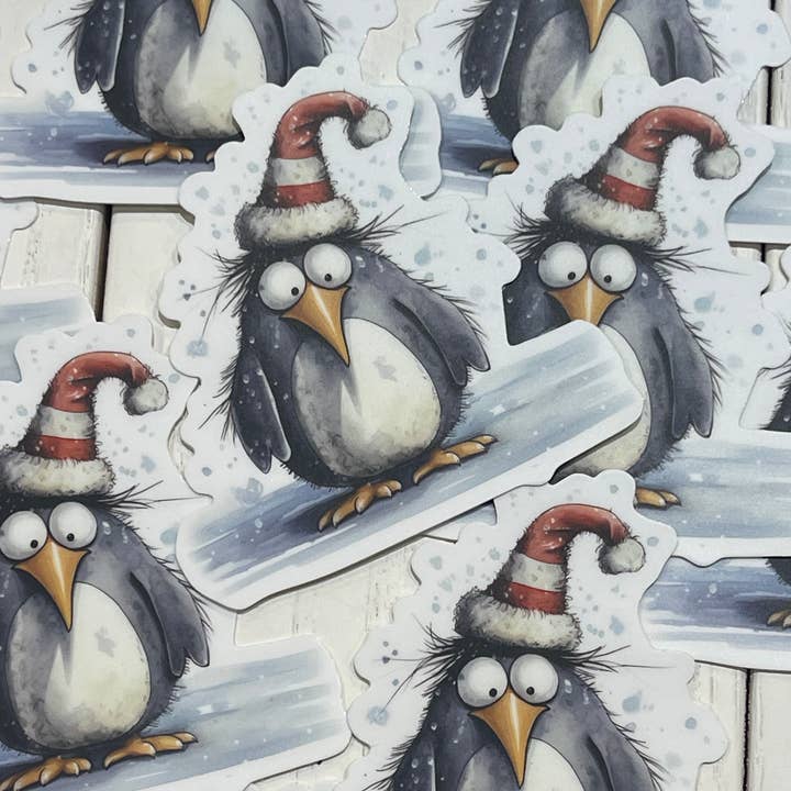 Pingvin i tomteluva Klistermärke MM för wholesale av Little Smarties YYC