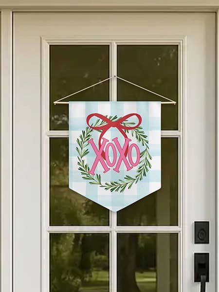 Valentine's Day Door Hanger - XOXO Wreath for wholesale by The Navy Knot