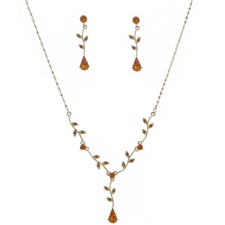 (70647-208) Goud Topaas Bloemenset voor wholesale door Cool Crystals