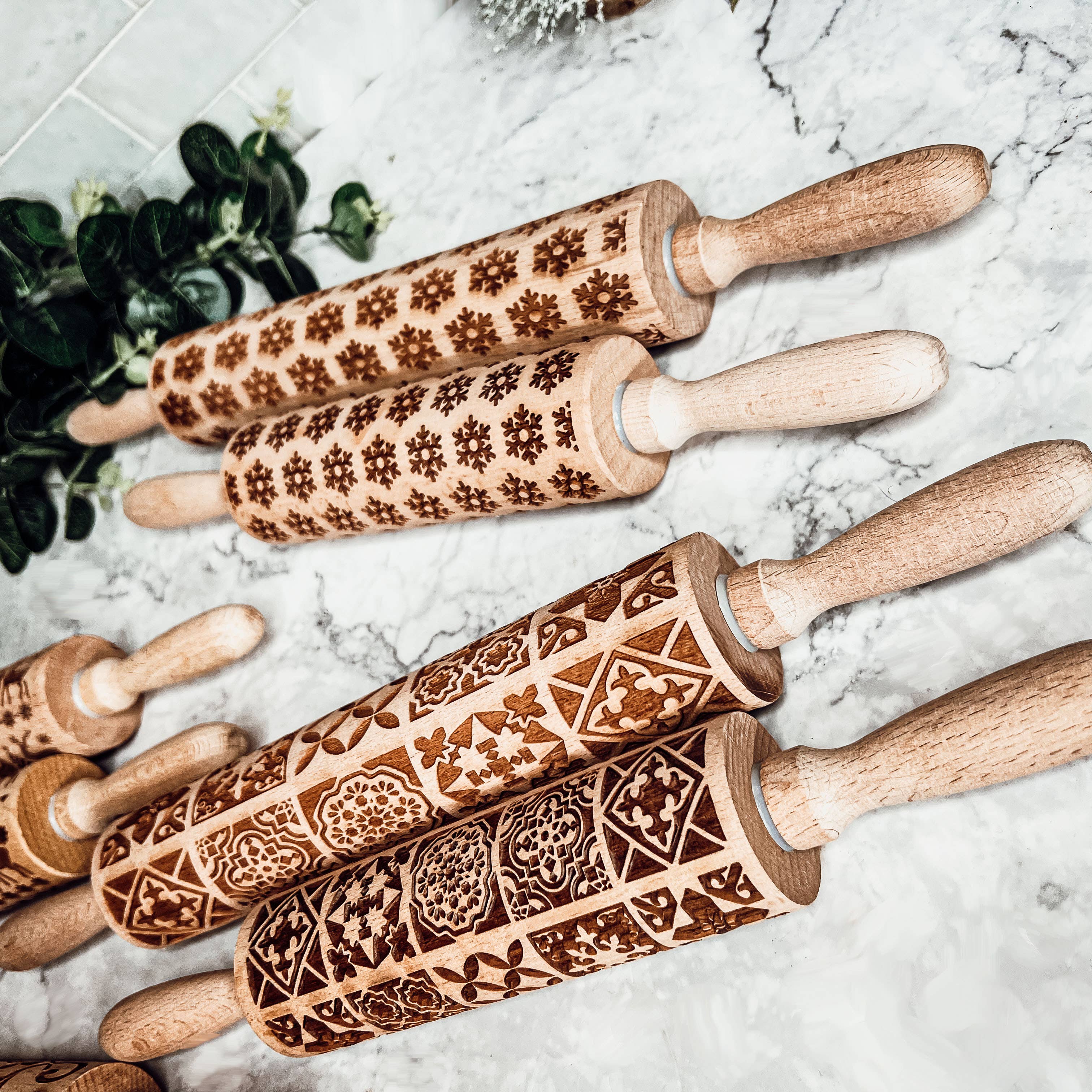 Gia Roma - Wholesale Rolling Pin - Christmas Baking Gift Set, Wooden Rolling Pins for Cookies31