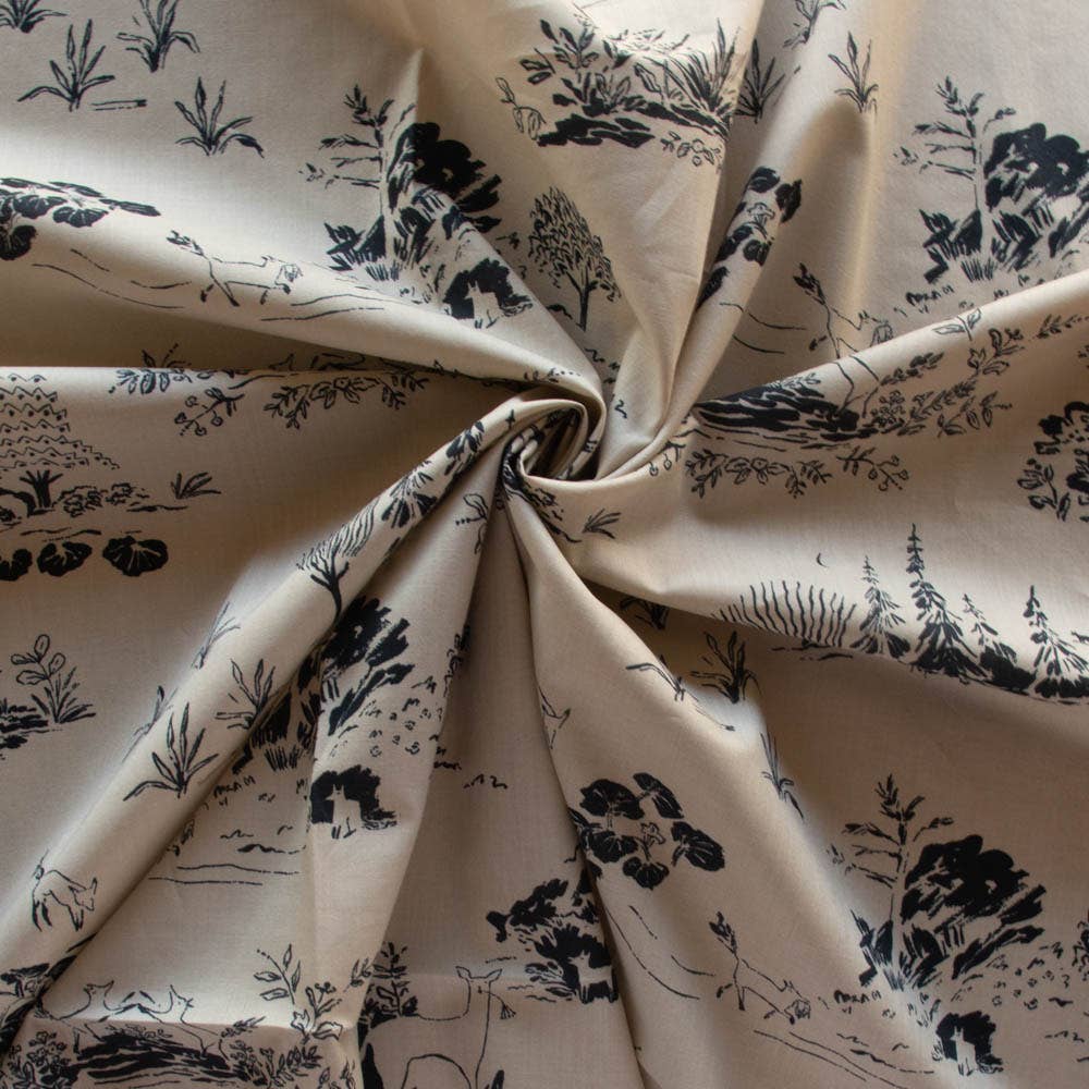 Birch Fabrics – Engroshandel Stofbolt – Ræv Toilet Te LAWN3