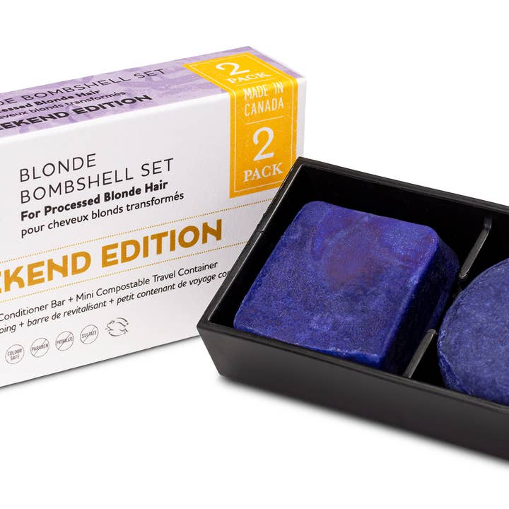 Jack59 Inc. - Vente Disques de shampoing/shampoings solides - Édition Week-end - Barres de Shampooing & Après-shampooing de Voyage - Jack591