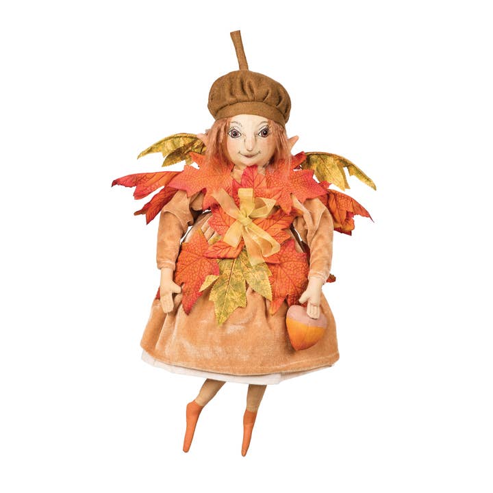 Amber Fairy Gathered Traditions Art Doll for wholesale by C&F Home
