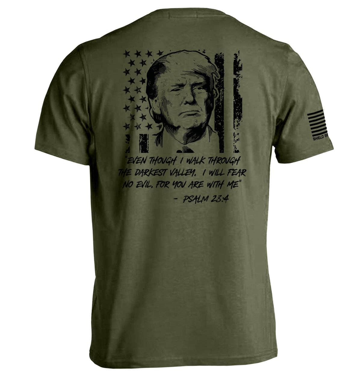 Shield Republic - Wholesale Screen Printed T-Shirt - Men's - Trump Psalm 23-41