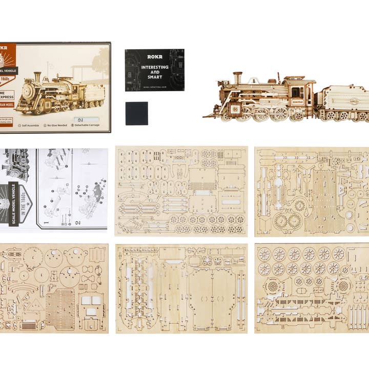 Robotime - Wholesale Puzzle - Adult - MC502 Heavy Truck ROKR Model Car Kits Wooden 3D Puzzles