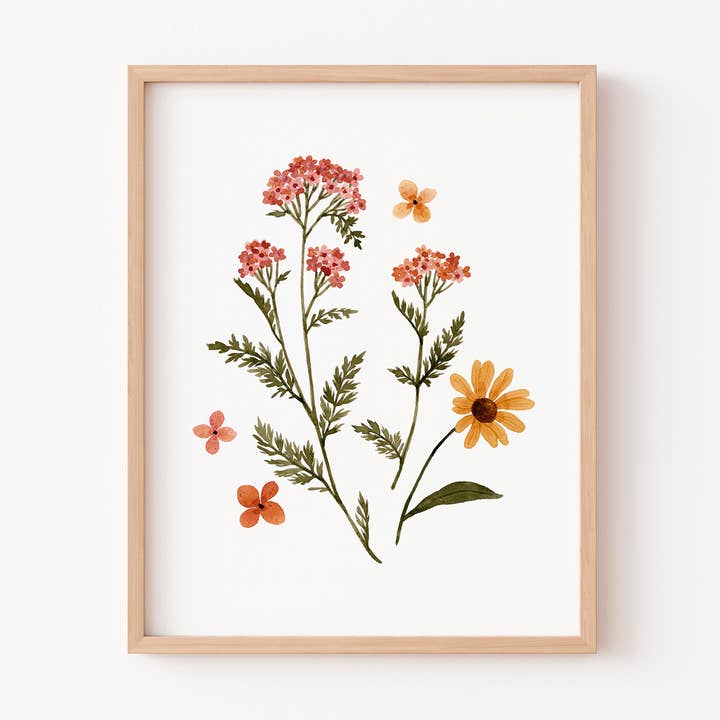 Autumn Florals | Art Print for wholesale by Papier Fleuri Co.