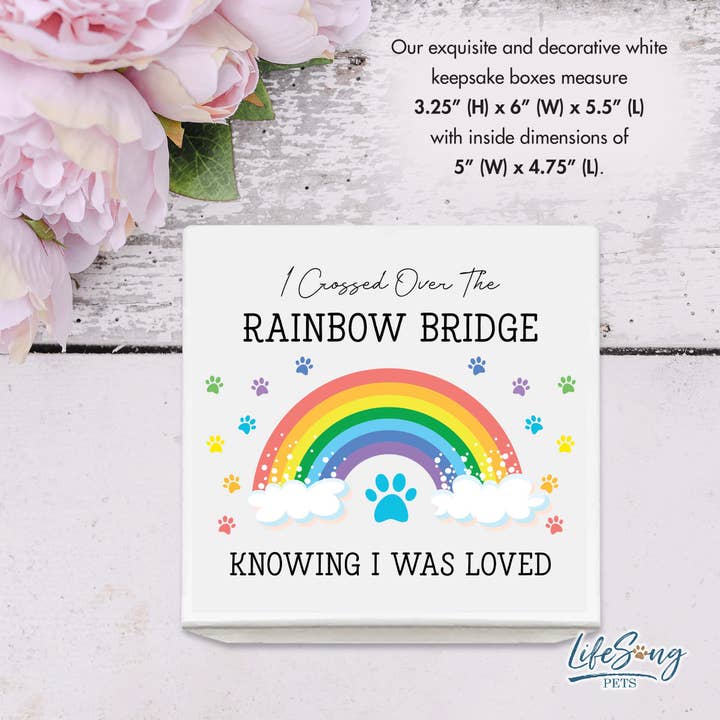 LifeSong Milestones - Wholesale Pet Urn/Keepsake Box - Rainbow Bridge Pet Memorial Keepsake Box 3
