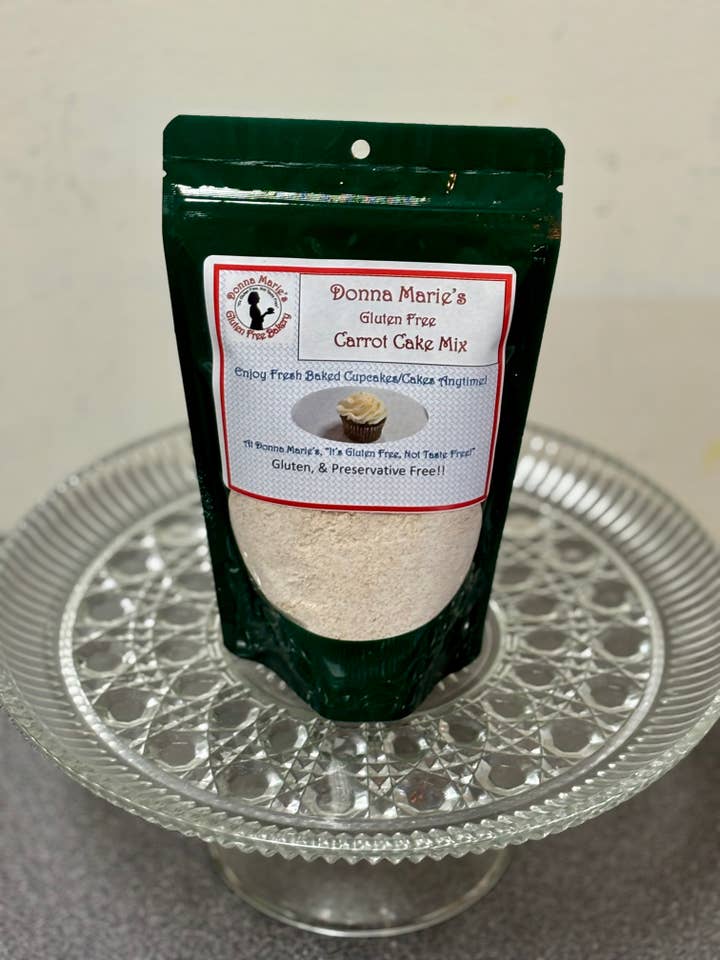 Gluten Free Carrot Cake Mix for wholesale by Donna Marie's Gluten Free Bakery