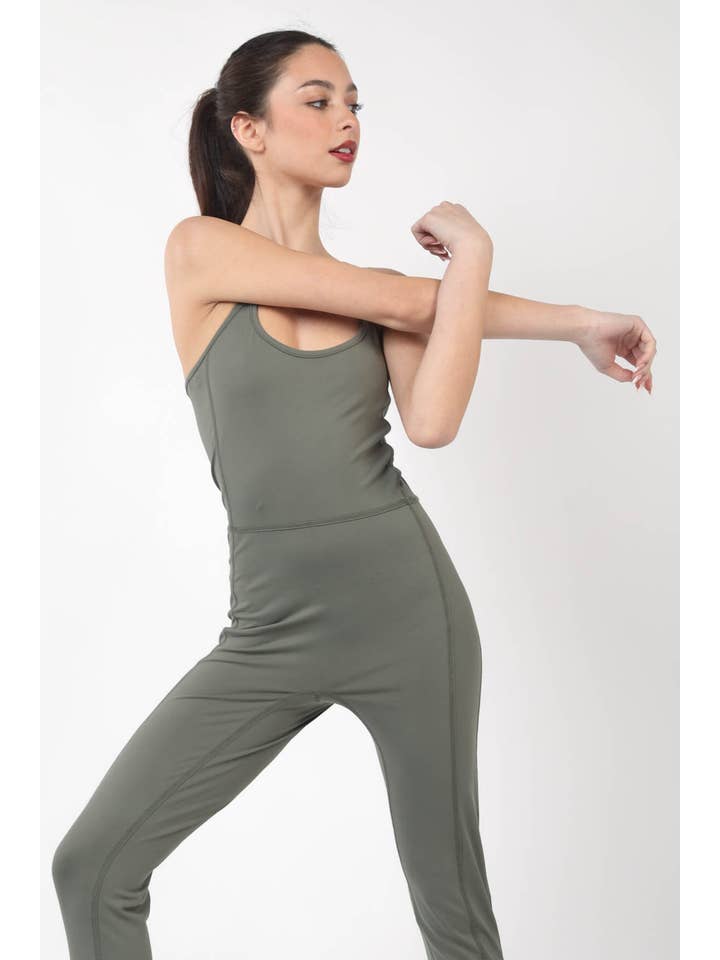 VERY J - Venta al por mayor Peto - Mujer - Mono elástico sin mangas ajustado NP70320, ropa deportiva8