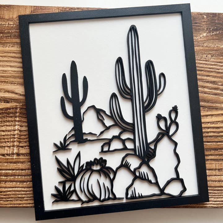 Davenport Lane - Wholesale Sign - Desert sign, desert decor, cactus sign, wood decor