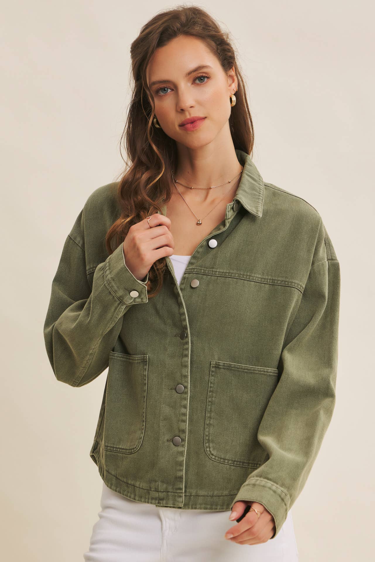 in february - Wholesale Jacket - Women's - ONE OF A KIND WASHED COTTON TWILL UTILITY OVERSIZED JACKET16