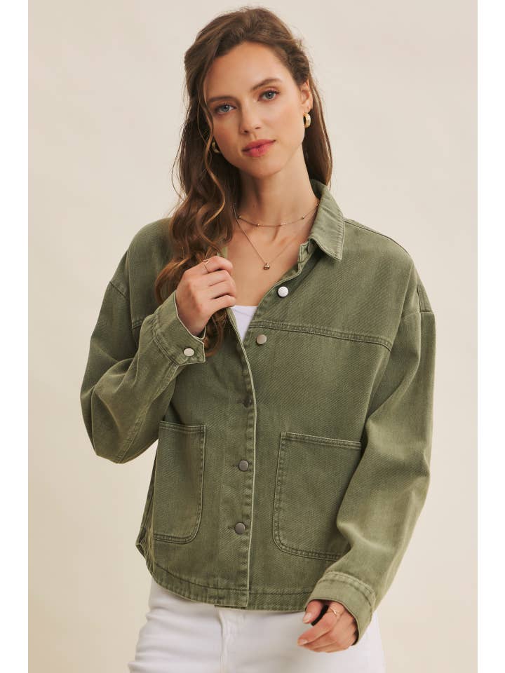 in february - Wholesale Jacket - Women's - ONE OF A KIND WASHED COTTON TWILL UTILITY OVERSIZED JACKET16