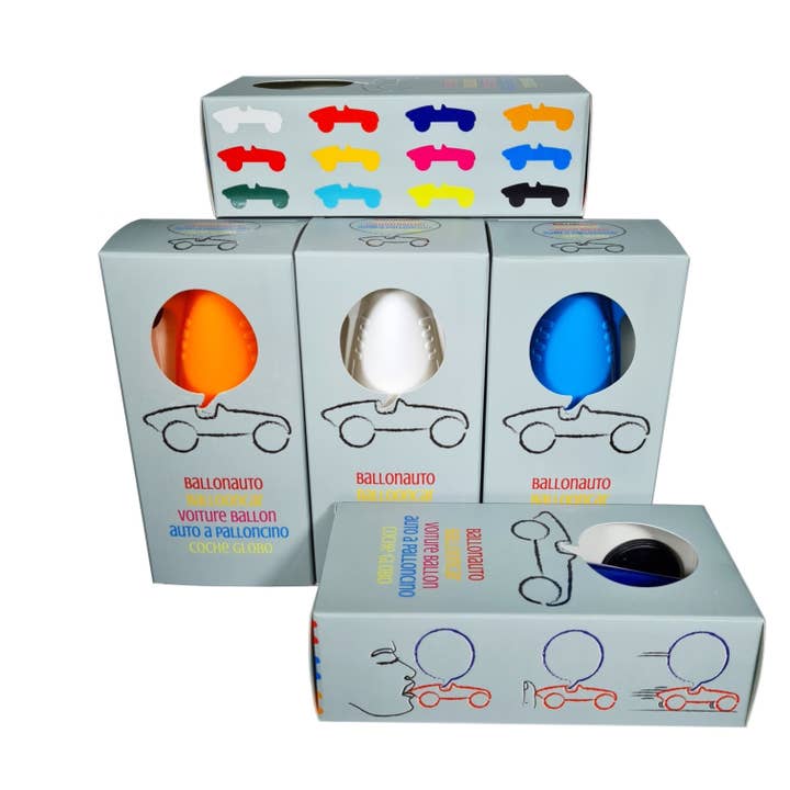 die Blechfabrik e.K. - Wholesale Toy Car/Truck - Kids - 12 x balloon carts, assorted colours